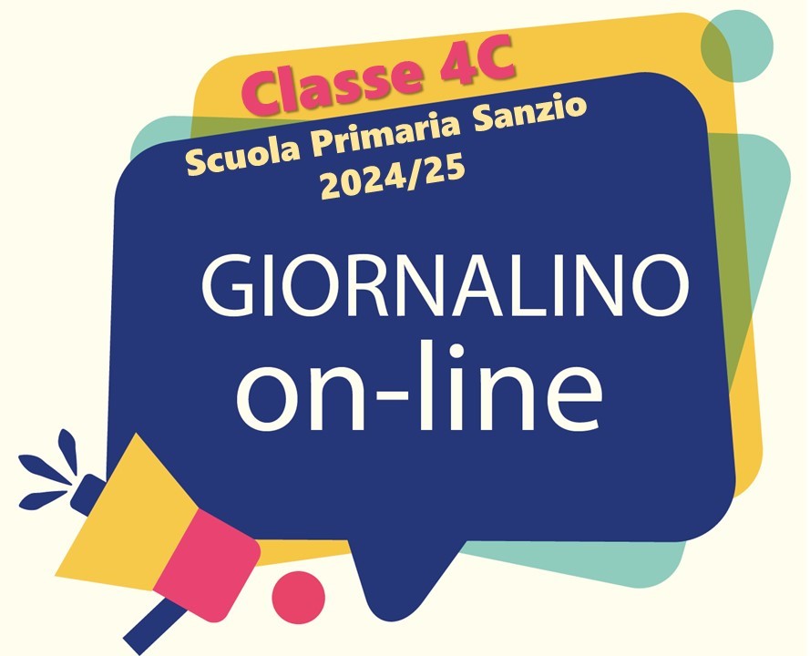 logo giornalino classe 4C scuola primaria Sanzio 2024/25