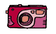 fotocamera rossa
